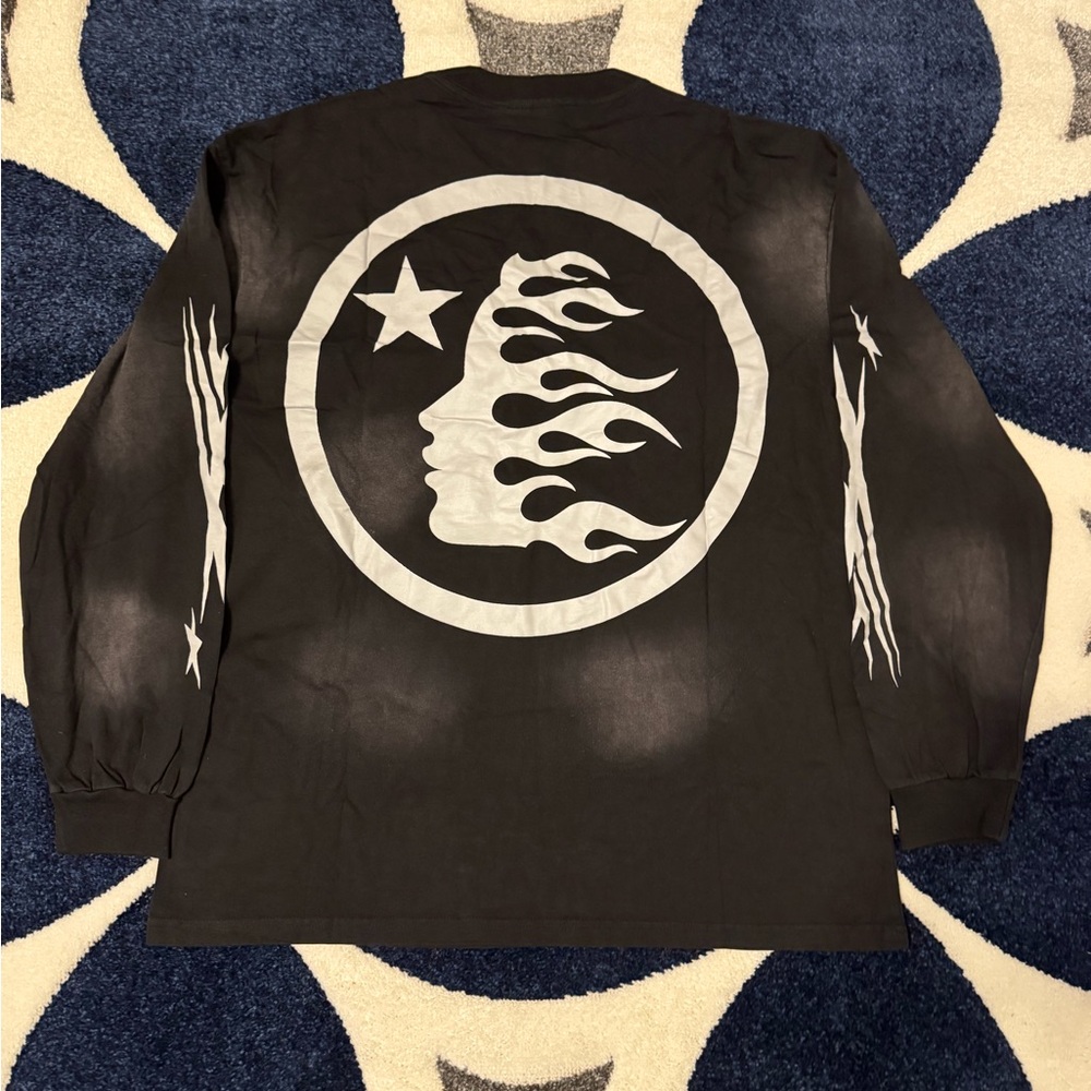 Hellstar Sports Flame Longsleeve T-Shirt Men’s Size Large - Picture 3 of 3